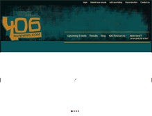 Tablet Screenshot of 406running.com